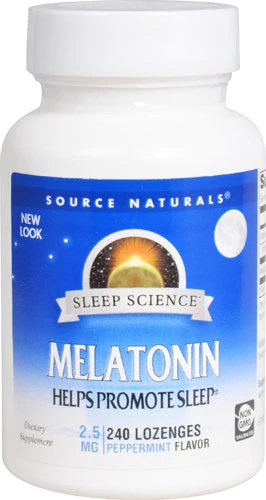 Source Naturals Melatonina Sublingual Hortelã - 2.5 mg - 240 Comprimidos