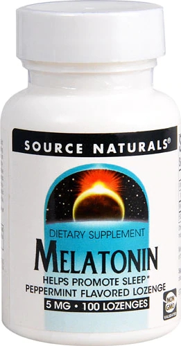 Source Naturals Melatonin Sublingual Peppermint -- 5 mg - 100 Tablets