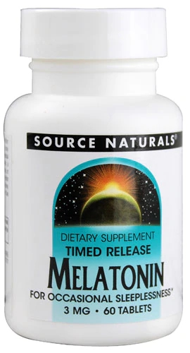 Source Naturals Melatonina Liberação Prolongada 3mg - 60 Comprimidos