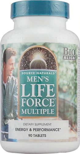 Source Naturals Men's Life Force Multiple 90 Tabletes - Multivitamínico Completo para Homens