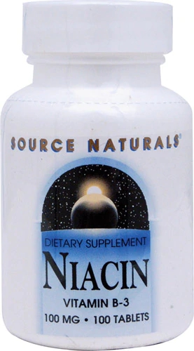Source Naturals Niacina Vitamina B-3 100mg - 100 Comprimidos