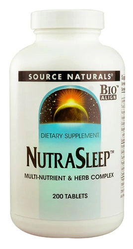 Source Naturals NutraSleep 200 Comprimidos: Seu Aliado para Noites Tranquilas