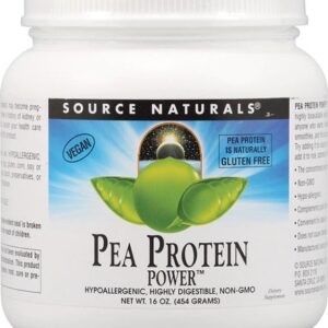 Proteína Isolada de Ervilha Source Naturals Pea Protein Power 454g - Suplemento Vegano