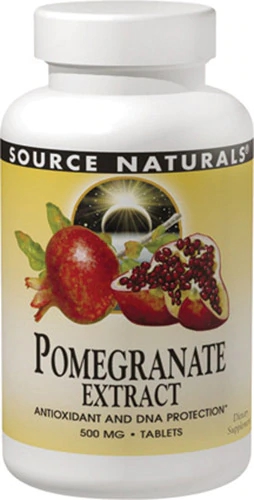 Source Naturals Extrato de Romã 500mg - 60 Comprimidos - Antioxidante Poderoso