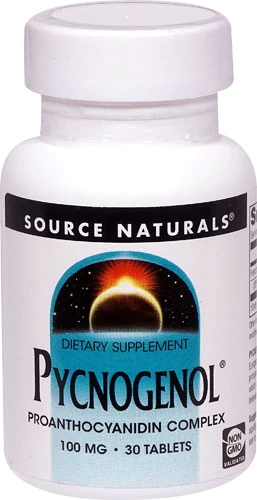 Source Naturals Pycnogenol 100mg - 30 Comprimidos - Antioxidante e Saúde Vascular