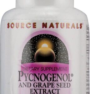 Source Naturals Pycnogenol® e Extrato de Semente de Uva 50mg - 60 Comprimidos