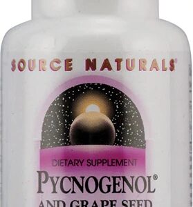 Source Naturals Pycnogenol® e Extrato de Semente de Uva - 100mg - 30 Comprimidos