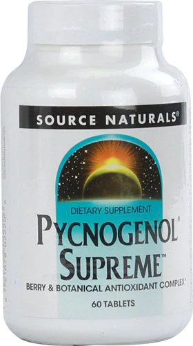 Source Naturals Pycnogenol® Supreme™ 60 Tabletes - Potência Antioxidante Completa