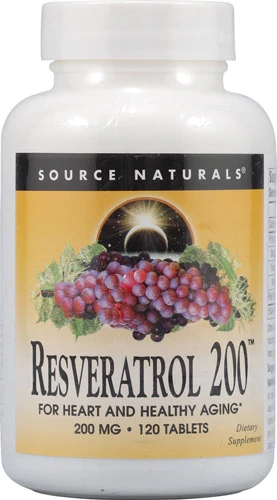 Source Naturals Resveratrol 200mg - 120 Comprimidos: Potência Antioxidante para sua Saúde