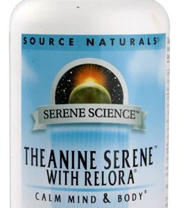 Source Naturals Theanine Serene com Relora 120 Comprimidos - Relaxamento e Bem-Estar Natural