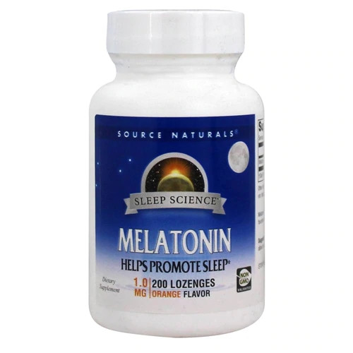 Source Naturals Melatonina 1 mg - 200 Pastilhas para Dormir Saudável