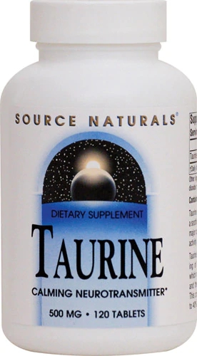 Source Naturals Taurina 500mg - 120 Comprimidos: Energia e Bem-Estar Essenciais