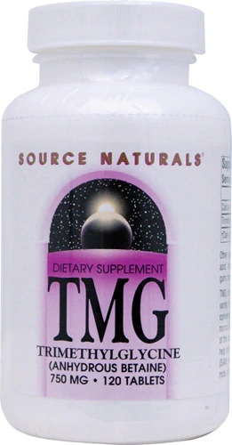 Source Naturals TMG (Trimetilglicina) Anidra - 750mg - 120 Comprimidos