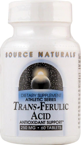 Ácido Ferúlico Trans Source Naturals 250mg - 60 Comprimidos - Poder Antioxidante