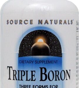 Source Naturals Triple Boron 3mg - 200 Cápsulas - Suporte Mineral Essencial