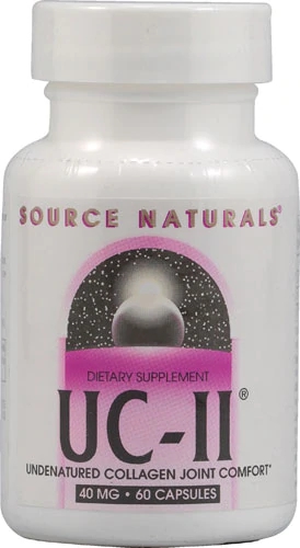 Source Naturals UC-II® Colágeno Tipo II Não Desnaturado 40mg - 60 Cápsulas para Saúde Articular