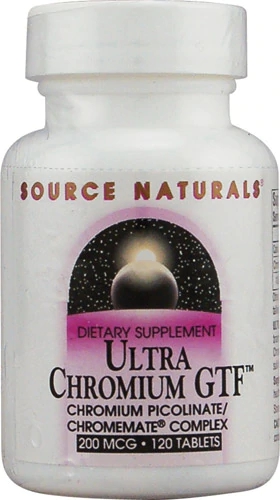 Source Naturals Ultra Chromium GTF 200 mcg - 120 Comprimidos - Potencialize seu Bem-Estar