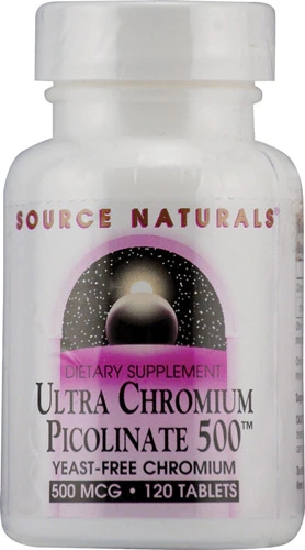 Source Naturals Ultra Cromo Picolinato 500mcg - 120 Comprimidos