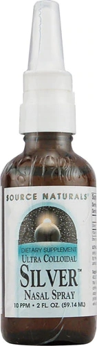Source Naturals Prata Coloidal Spray Nasal 10 ppm - 59ml - Suporte Respiratório