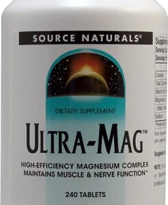 Source Naturals Ultra-Mag 240 Tabletes: Magnésio Completo para Saúde e Bem-Estar