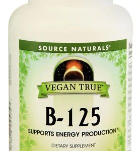 Source Naturals Vegan True B-125 Complexo Vitamínico B com 125mg - 60 Tabletes