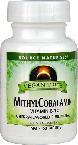 Source Naturals Vegan True™ MethylCobalamin -- 1 mg - 60 Tablets