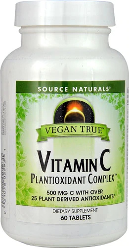 Source Naturals Vegan True Vitamina C Plantioxidant Complex 60 Tabletes