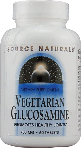 Source Naturals Glucosamina Vegetariana 750mg - 60 Comprimidos para Saúde das Articulações