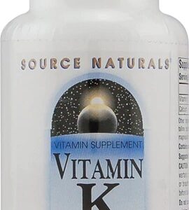 Source Naturals Vitamina K 500 mcg - 200 Comprimidos Essenciais para Saúde Óssea e Cardiovascular