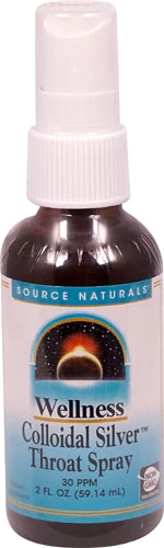 Spray para Garganta Source Naturals Wellness Prata Coloidal 30 ppm - 59ml