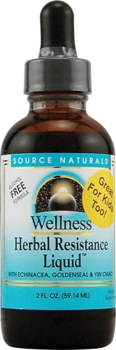 Source Naturals Herbal Resistance™ Líquido Sem Álcool - 59ml para Imunidade
