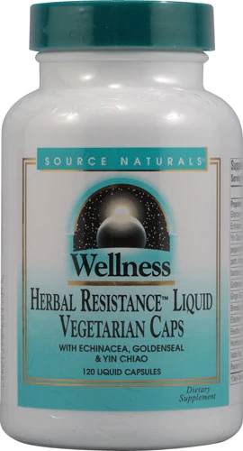 Source Naturals Wellness Herbal Resistance™ 120 Cápsulas Vegetarianas Líquidas