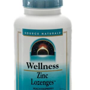 Source Naturals Wellness Pastilhas de Zinco Sabor Pêssego-Framboesa 23 mg - 120 Pastilhas