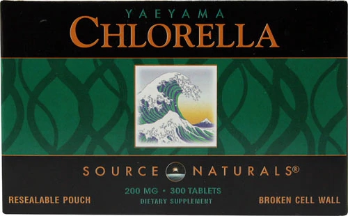 Source Naturals Yaeyama Chlorella 300 Comprimidos 200mg - Potência Natural