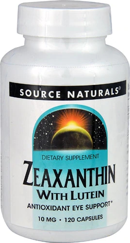 Source Naturals Zeaxanthin com Luteína - 10mg - 120 Cápsulas para Saúde Ocular