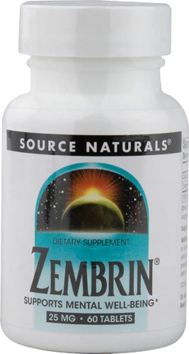 Source Naturals Zembrin® 25mg - 60 Comprimidos - Bem-Estar Cognitivo