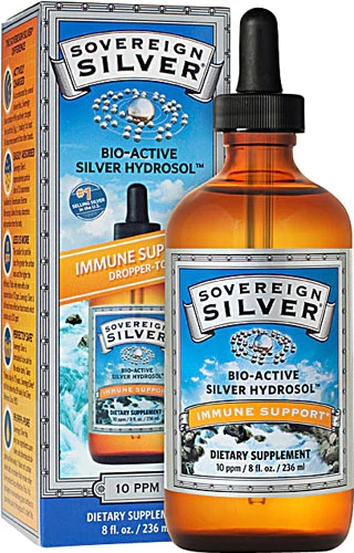 Hidrossol Prata Bio-Ativa Sovereign Silver 237ml - Suporte Imunológico Avançado