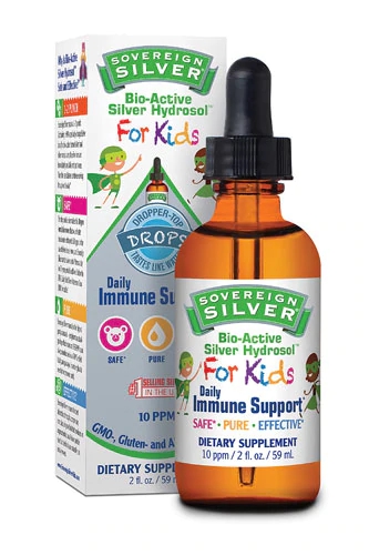 Sovereign Silver Hidrossol Prata Bio-Ativa para Crianças - Suporte Imunológico Diário - 59ml