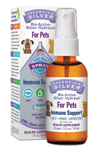 Sovereign Silver Bio-Active Silver Hydrosol™ For Pets Immune Support -- 10 ppm - 2 fl oz