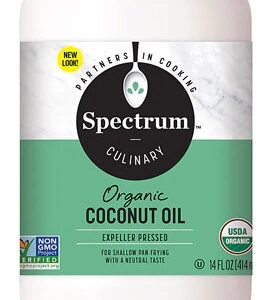 Óleo de Coco Orgânico Spectrum Expeller Pressed 414ml - Puro e Saudável