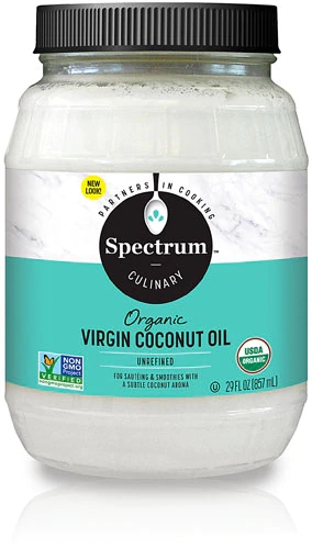 Óleo de Coco Virgem Orgânico Spectrum - Não Refinado 857ml (29 fl oz)