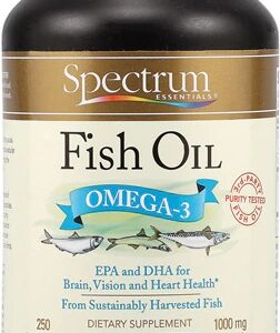 Óleo de Peixe Spectrum Essentials Ômega-3 1000mg - 250 Cápsulas Gelatinosas