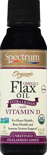 Óleo de Linhaça Orgânico Spectrum Essentials Ultra Lignanas 237ml