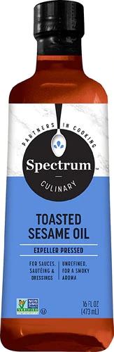 Óleo de Gergelim Tostado Integral Spectrum - 473ml | Sabor Autêntico e Nutrição