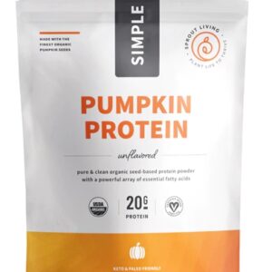 Proteína de Semente de Abóbora Orgânica Sprout Living Sem Sabor 454g