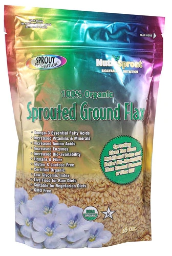 Linhaça Orgânica Germinada Sprout Revolution Original Moída - 454g