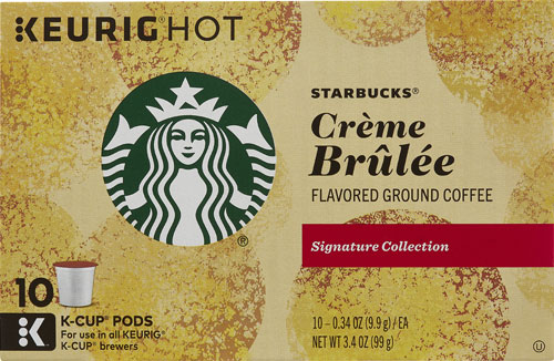 Café Torrado e Moído Starbucks Creme Brulee com 10 Cápsulas K-Cup - 113g