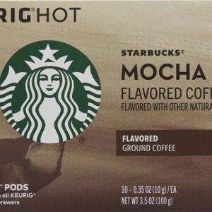 Café Torrado e Moído Starbucks Mocha com Chocolate - 10 Cápsulas K-Cup (Aprox. 142g)