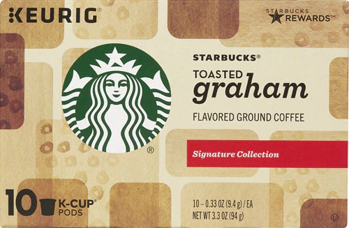 Café Torrado e Moído Starbucks Toasted Graham Sabor Caramelo, 10 Cápsulas K-Cup
