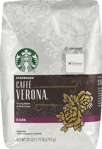 Café Torrado Escuro Starbucks Caffe Verona Moído - 793g